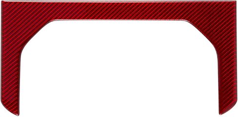 متوافق مع ملصق لوحة صندوق مسند الذراع الخلفي من ألياف الكربون إطار صندوق مسند الذراع الخلفي غطاء الكسوة الملحقات الداخلية لسيارة Ford F150 2015 2016 2017 2018 2019 2020 أحمر in Kuwait