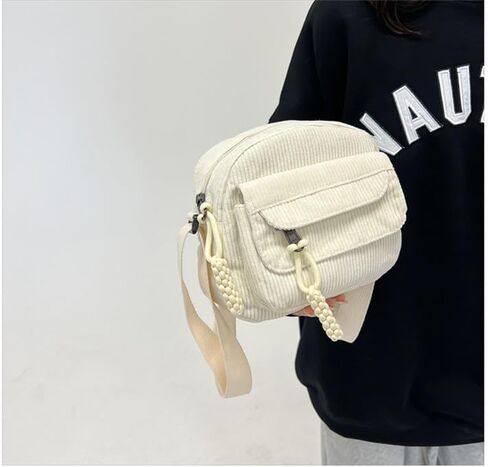 Cute Crossbody Bag Purse for Women, Corduroy Kawaii Shoulder Bag Aesthetic Small Wallet Bag in Saudi Arabia