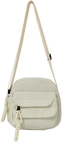 Cute Crossbody Bag Purse for Women, Corduroy Kawaii Shoulder Bag Aesthetic Small Wallet Bag in Saudi Arabia