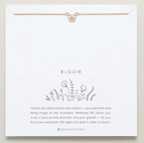 قلادة بريان أنتوني بلوم داينتي من الذهب عيار 14 قيراط/شفاف in Kuwait