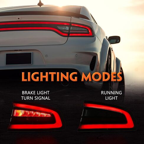for Dodge Charger Outer Tail Light Assembly 2015 2016 2017 2018 2019 2020 2021 Factory OEM Taillights LED Rear Brake Light Tail Lamp Left Driver Side LH 68213145AC in Saudi Arabia