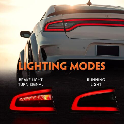 for Dodge Charger Outer Tail Light Assembly 2015 2016 2017 2018 2019 2020 2021 Factory OEM Taillights LED Rear Brake Light Tail Lamp Left Driver Side LH 68213145AC in Saudi Arabia