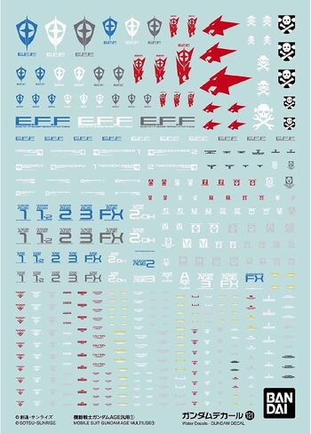 Bandai Hobby - GD-121 Gundam AGE MS Multi-Use 1, Bandai Spirits Water-Slide Decals in Saudi Arabia