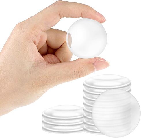12Pcs Strongest Wall Door Handle Stopper, Clear Wall Protectors Door Knob Stopper Wall Protector, Silicone Door Bumper with Self Strong Adhesive, Shock Absorbent Gel for Home Office in Saudi Arabia