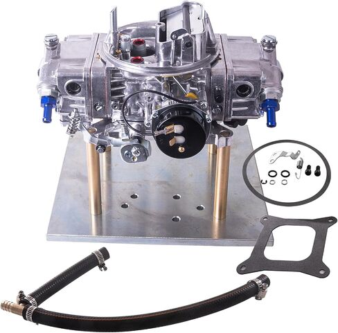 Performer 4 Barrel 4150 Carburetor Square Bore Carburetor Drag Race Annular Booster Double Pumper W/Choke Replacement For Holley 4150 Carburetors (650CFM) in Saudi Arabia