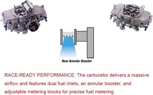 Performer 4 Barrel 4150 Carburetor Square Bore Carburetor Drag Race Annular Booster Double Pumper W/Choke Replacement For Holley 4150 Carburetors (650CFM) in Saudi Arabia