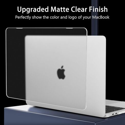 Tuiklol Case for MacBook Pro 13 inch 2022-2020 Release M2 Clip A2338 M1 A2289 A2251,Durable Soft Hard Shell Cases with Keyboard Cover & Dust Plug & OTG Adapter for MacBook Touch Bar Cover,Clear in Saudi Arabia