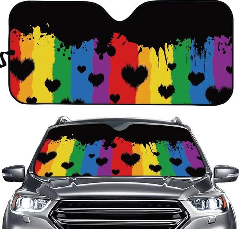 Labrador Retriever Car Windshield Sunshade, Automotive Interior Protection Sun Visor, Sun Heat Glare Rays Reflective Blocker, Vehicle Front Window Sunshade, Universal in Saudi Arabia