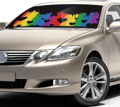 Labrador Retriever Car Windshield Sunshade, Automotive Interior Protection Sun Visor, Sun Heat Glare Rays Reflective Blocker, Vehicle Front Window Sunshade, Universal in Saudi Arabia