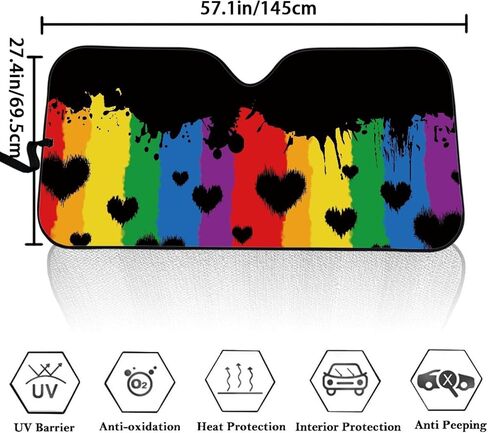 Labrador Retriever Car Windshield Sunshade, Automotive Interior Protection Sun Visor, Sun Heat Glare Rays Reflective Blocker, Vehicle Front Window Sunshade, Universal in Saudi Arabia