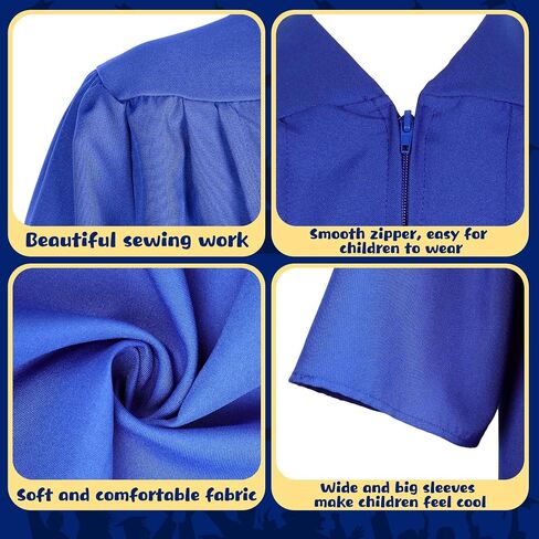 7 Pcs Unisex Matte 2024 Kindergarten Preschool Graduation Gown and Cap with Tassel Sash Plush Stuffed Bear Sets in Saudi Arabia