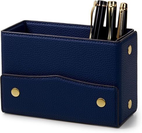 Vintage Pencil Holders,Pen Cup PU Leather Pencil Cup, Faux leather Pen Pots-Classic Brown(Square) in Saudi Arabia