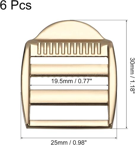 uxcell Metal Ladder Buckle Slider, Tri-Glider Metal Adjustable Buckles, for Webbing Backpack Strap in Saudi Arabia