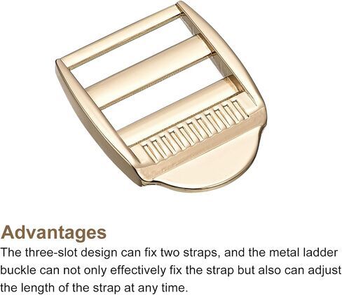 uxcell Metal Ladder Buckle Slider, Tri-Glider Metal Adjustable Buckles, for Webbing Backpack Strap in Saudi Arabia