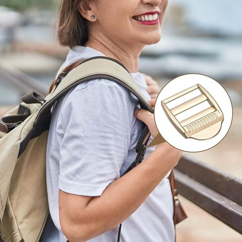 uxcell Metal Ladder Buckle Slider, Tri-Glider Metal Adjustable Buckles, for Webbing Backpack Strap in Saudi Arabia