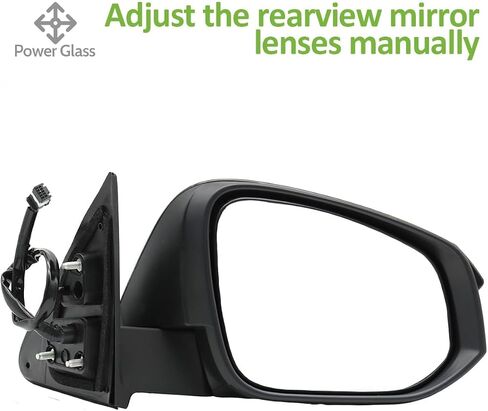 Driver Side Door Mirror Fit for 2014-2018 Toyota Highlander, Power Glass Door View Mirror with Heating Function & Turn Signal Left/Driver Side in Saudi Arabia
