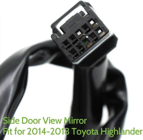 Driver Side Door Mirror Fit for 2014-2018 Toyota Highlander, Power Glass Door View Mirror with Heating Function & Turn Signal Left/Driver Side in Saudi Arabia