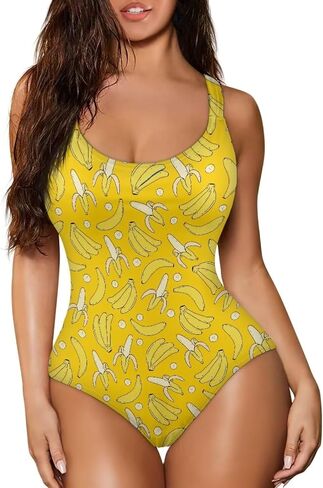 Women's Athletic One Piece Swimsuit Round Neck Tummy Control Bathing Suit Holiday Swimwear Plus Size Swimsuit 2XL in Saudi Arabia