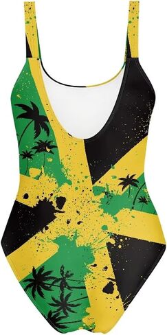 Women's Athletic One Piece Swimsuit Round Neck Tummy Control Bathing Suit Holiday Swimwear Plus Size Swimsuit 2XL in Saudi Arabia