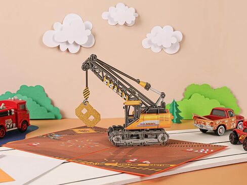Liif 3D Pop-Up Birthday Card, 7 x 5 in, For 4 Year Old Boy, With Envelope in Saudi Arabia