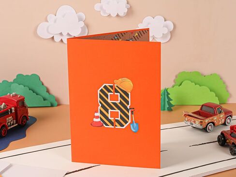 Liif 3D Pop-Up Birthday Card, 7 x 5 in, For 4 Year Old Boy, With Envelope in Saudi Arabia