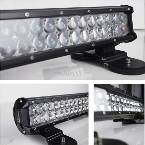 LEMIL Led Light Bar 4D 126W Led Magnetic Work Light Flood Spot Combo Led Light Bar for Truck Light Driving Light Boat Light Pickup SUV ATV UTV 12V 24V 4D in Saudi Arabia