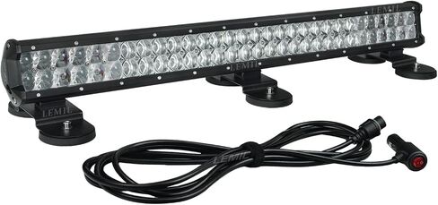 LEMIL Led Light Bar 4D 126W Led Magnetic Work Light Flood Spot Combo Led Light Bar for Truck Light Driving Light Boat Light Pickup SUV ATV UTV 12V 24V 4D in Saudi Arabia