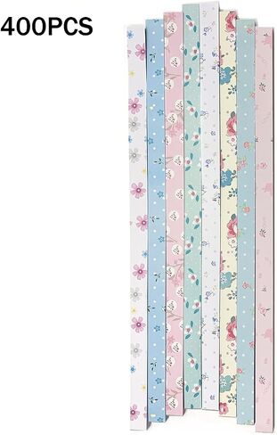 Origami Star Paper Strips, Wartoon Flower Origami Stars Paper and Luminous Four-Leaf Clover Paper Set, 1300 Sheets in Saudi Arabia