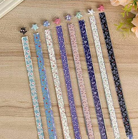 Origami Star Paper Strips, Wartoon Flower Origami Stars Paper and Luminous Four-Leaf Clover Paper Set, 1300 Sheets in Saudi Arabia
