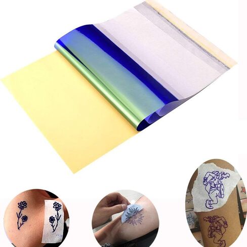 Transfer Paper - 15Pcs Stencil Transfer Paper A4 Size with 4 layers Tracing Paper Copy Paper Thermal Stencil Paper for Transfer Stencil Machine in Saudi Arabia