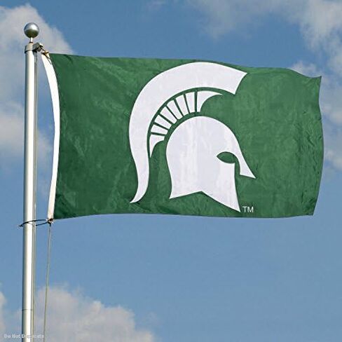 College Flags & Banners Co. Michigan State Spartans Embroidered and Stitched Nylon Flag in Saudi Arabia