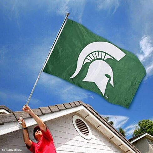 College Flags & Banners Co. Michigan State Spartans Embroidered and Stitched Nylon Flag in Saudi Arabia