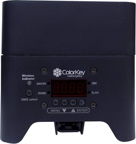 ColorKey MobilePar Mini Hex 4 Wireless Battery Powered RGBAW+UV Uplight DJ Light (CKW-6020B) in Kuwait