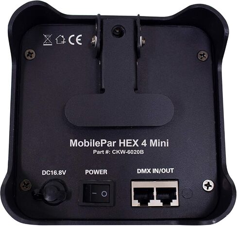 ColorKey MobilePar Mini Hex 4 Wireless Battery Powered RGBAW+UV Uplight DJ Light (CKW-6020B) in Kuwait
