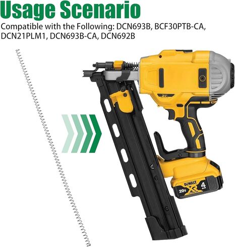 10 قطعة نوابض مسامير لـ Dewalt N233943 N386480 نوابض مسامير، تناسب DCN6901 DCN21PLB DCN21PLM1 DCN693B DCN693M1 DCN690B BCF30PTB DCN692M1 in Kuwait