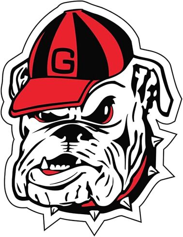 ملصق رأس Craftique Georgia Bulldogs UGA Bulldog | ملصق | نافذة السيارة | شاحنة | مقاس 10x8 بوصة in Saudi Arabia