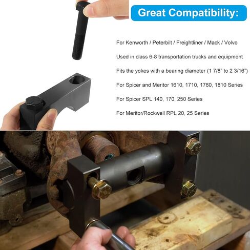 Bonbo 10803 Yoke Puller Yoke Removal Tool Kit for Commercial Trucks & Semi Truck, Works on Class 6-8 Trucks and Equipment Heavy Duty Yoke Remover Tool in Saudi Arabia