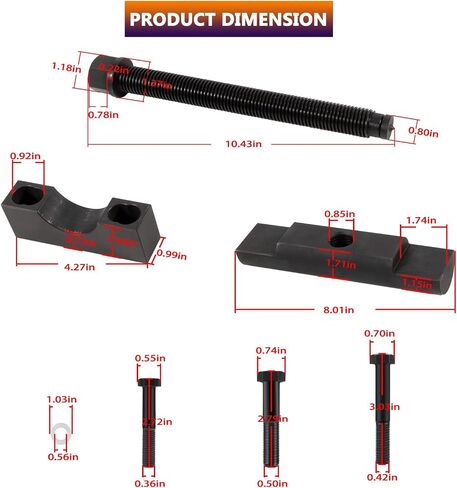 Bonbo 10803 Yoke Puller Yoke Removal Tool Kit for Commercial Trucks & Semi Truck, Works on Class 6-8 Trucks and Equipment Heavy Duty Yoke Remover Tool in Saudi Arabia