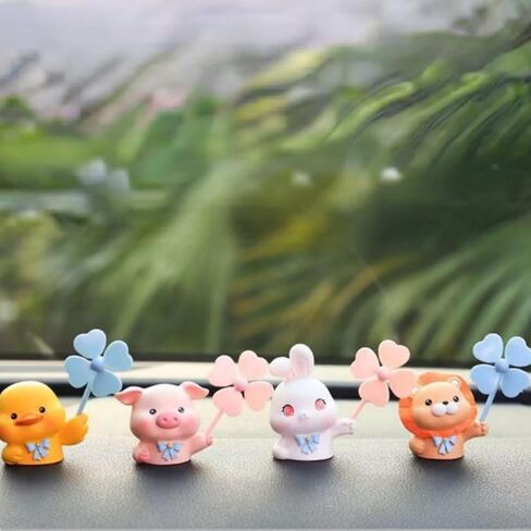 Cute Animal Car Air Fresheners Vent Clip Air Conditioning Outlet Clip for Car Interior Decoration Lovely Car Accessories for Girls (gray lion) in Saudi Arabia