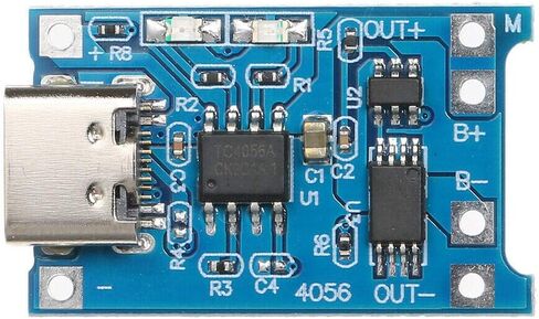 10 قطعة جاكوبس بارتس TP4056 5V 1A USB Type-C 18650 بطارية ليثيوم شحن ولوحة حماية in Saudi Arabia