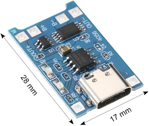 10 قطعة جاكوبس بارتس TP4056 5V 1A USB Type-C 18650 بطارية ليثيوم شحن ولوحة حماية in Saudi Arabia