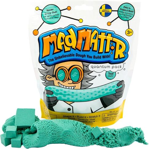 Mad Mattr is The Addictive, Super-Soft, and Satisfying Dough-Like Material That Shapes and molds Easily and Never Dries Out (Teal, 10oz) in Saudi Arabia