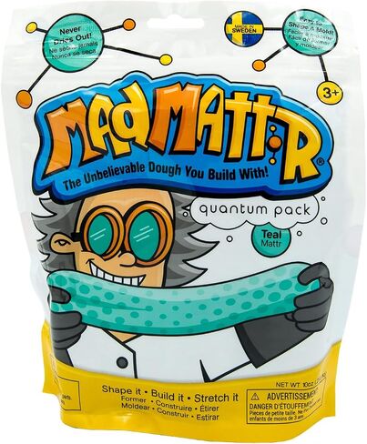 Mad Mattr is The Addictive, Super-Soft, and Satisfying Dough-Like Material That Shapes and molds Easily and Never Dries Out (Teal, 10oz) in Saudi Arabia