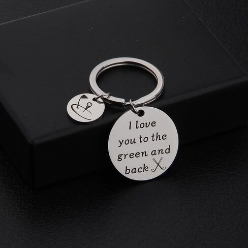 Zuo Bao Father's Day Gift Dad Golf Keychain Golfer Gift I Love You To The Green And Back Keychain Gift For Golf Players in Saudi Arabia