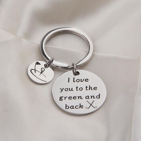 Zuo Bao Father's Day Gift Dad Golf Keychain Golfer Gift I Love You To The Green And Back Keychain Gift For Golf Players in Saudi Arabia