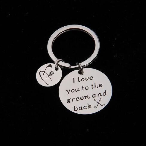 Zuo Bao Father's Day Gift Dad Golf Keychain Golfer Gift I Love You To The Green And Back Keychain Gift For Golf Players in Saudi Arabia