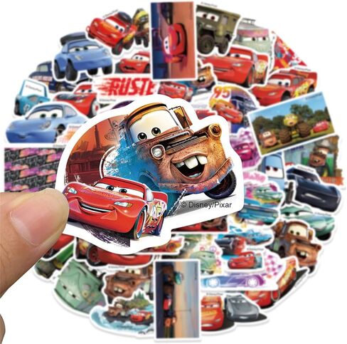 50 قطعة من ملصقات السيارات الكرتونية للأطفال ملصقات أفلام ديزني ملصقات شخصيات كرتونية لطيفة للأطفال والمراهقين والبالغين مقاومة للماء من الفينيل ملصقات السيارات الكرتونية الأمريكية لزجاجة المياه وأمتعة الكمبيوتر المحمول (السيارات) in Kuwait