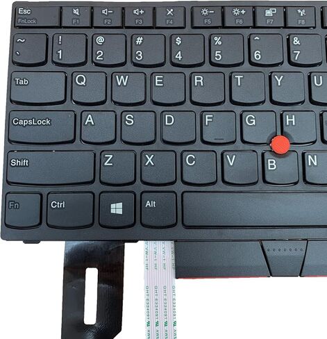 Laptop Replacement US Layout with Pointing Keyboard for Lenovo IBM ThinkPad E480 E490 E495 T480S T490 T495 L380 L390 L480 L490 R480 R490 S2 3rd TP00091A 01YP275 01YP302 01YP559 01YP400 in Kuwait