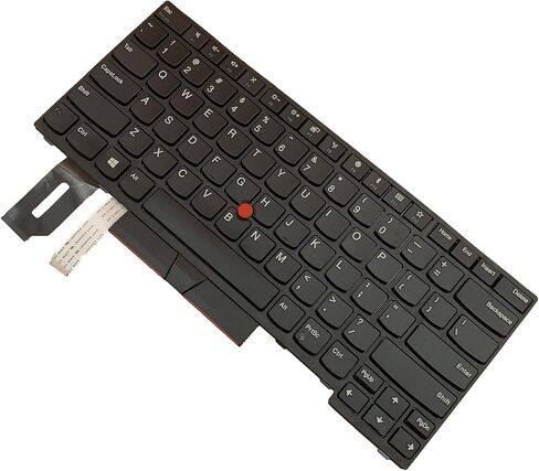 Laptop Replacement US Layout with Pointing Keyboard for Lenovo IBM ThinkPad E480 E490 E495 T480S T490 T495 L380 L390 L480 L490 R480 R490 S2 3rd TP00091A 01YP275 01YP302 01YP559 01YP400 in Kuwait