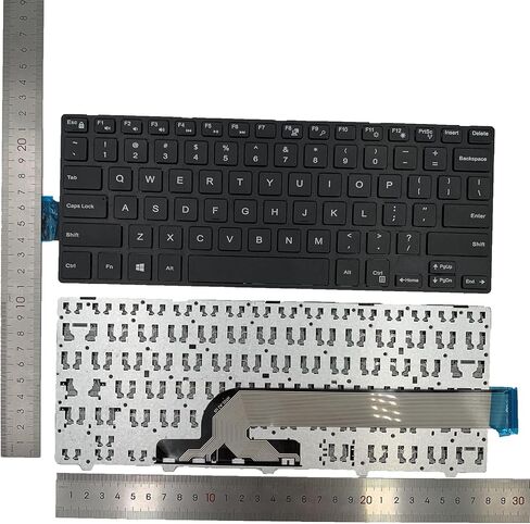 لوحة مفاتيح بديلة للكمبيوتر المحمول Dell Inspiron 3442 Series 14-5000 14-5447 14-3000 3443 3451 3452 3458 3446 3448 N5447 N3442 14CR 14MR 050x15 SN8233 تخطيط أمريكي بدون إضاءة خلفية تخطيط أمريكي أسود in Saudi Arabia